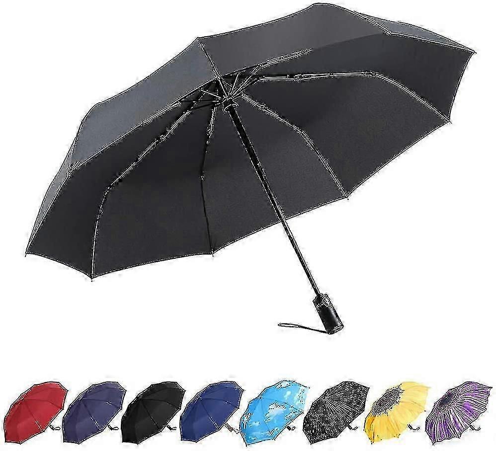 Compact Umbrella - Travel Folding Umbrella Fast Drying, Windproof Reinforced