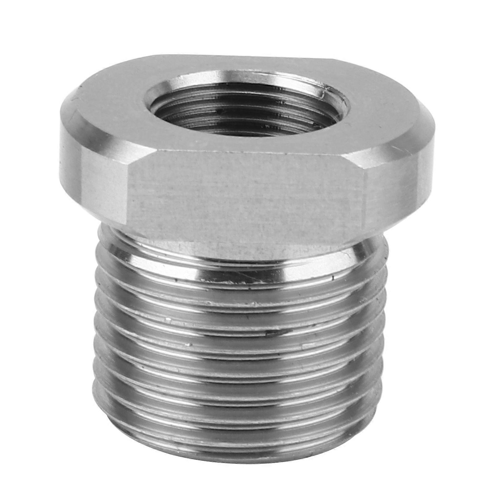 Oil Threaded Adapter for Car Engine High Precision Threaded Adapter Silver