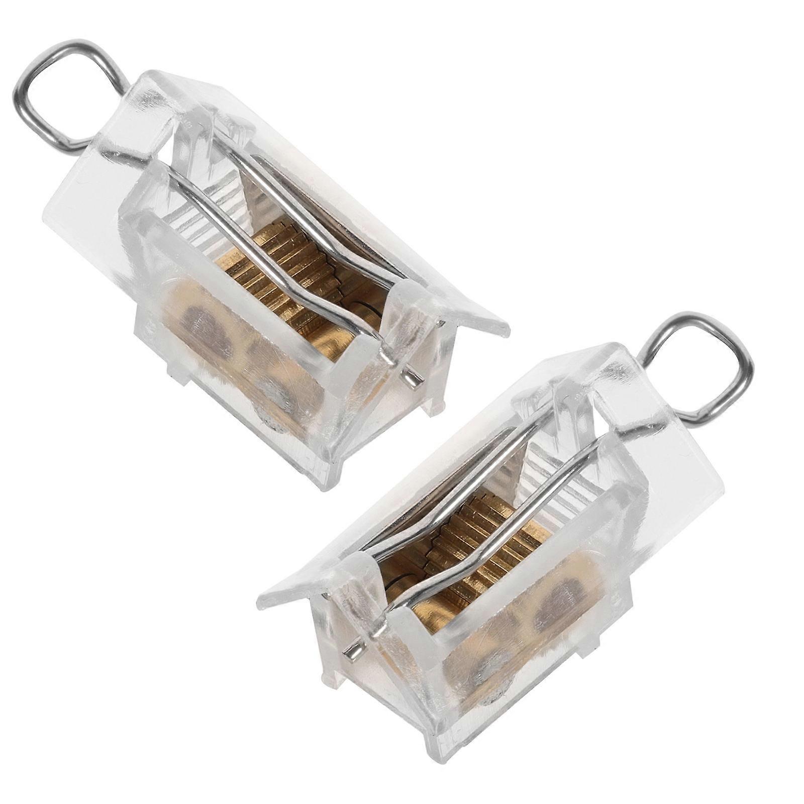 Window Blind Cord Lock 2Pcs for Blind Durable ABS Material Transparent
