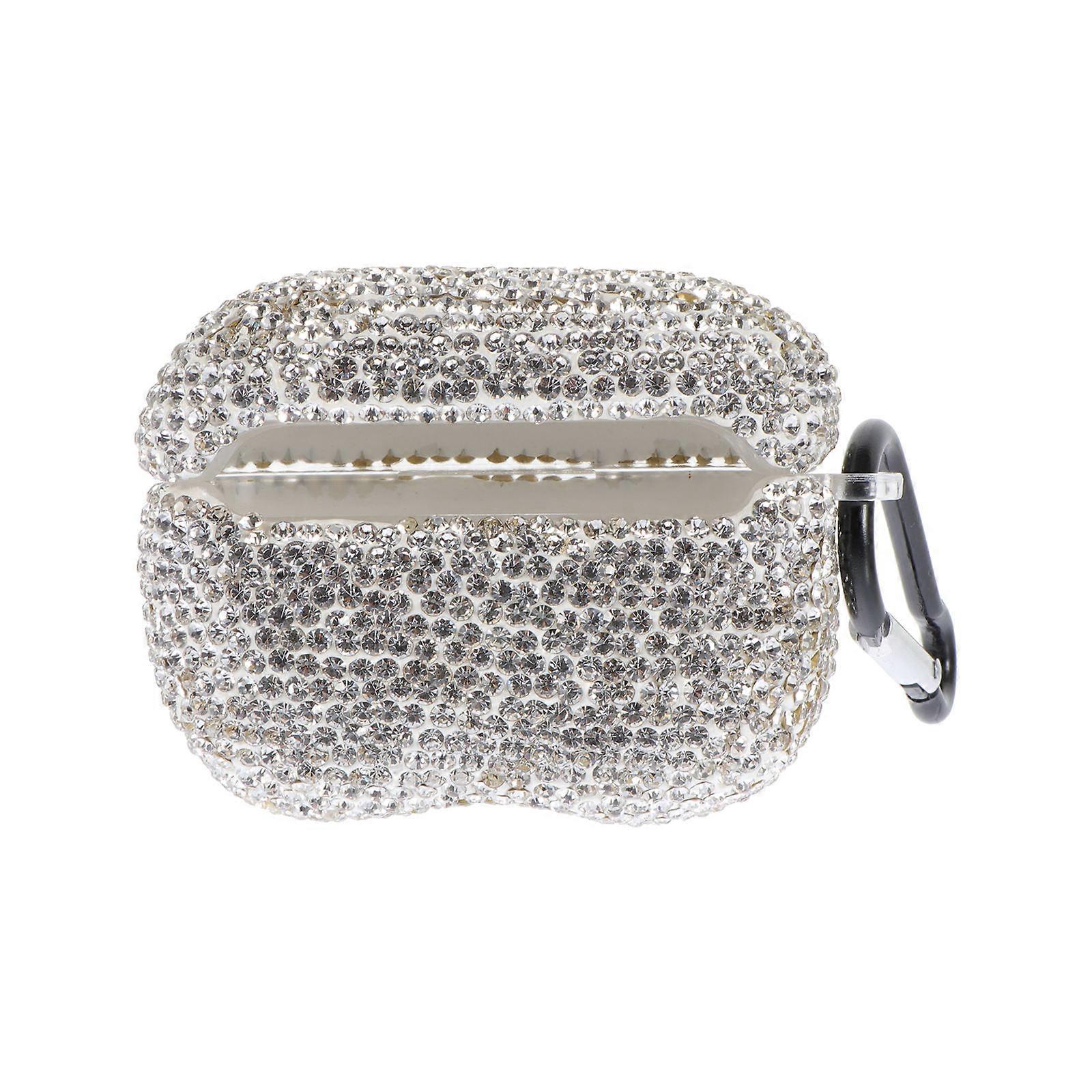 Portable Earphone Protector for Protection 2Pcs Earphone Case with Rhinestones