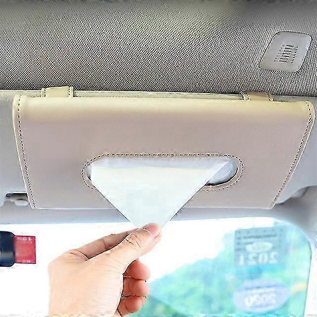 car sun visor tissue box holder leather rectangle shaped