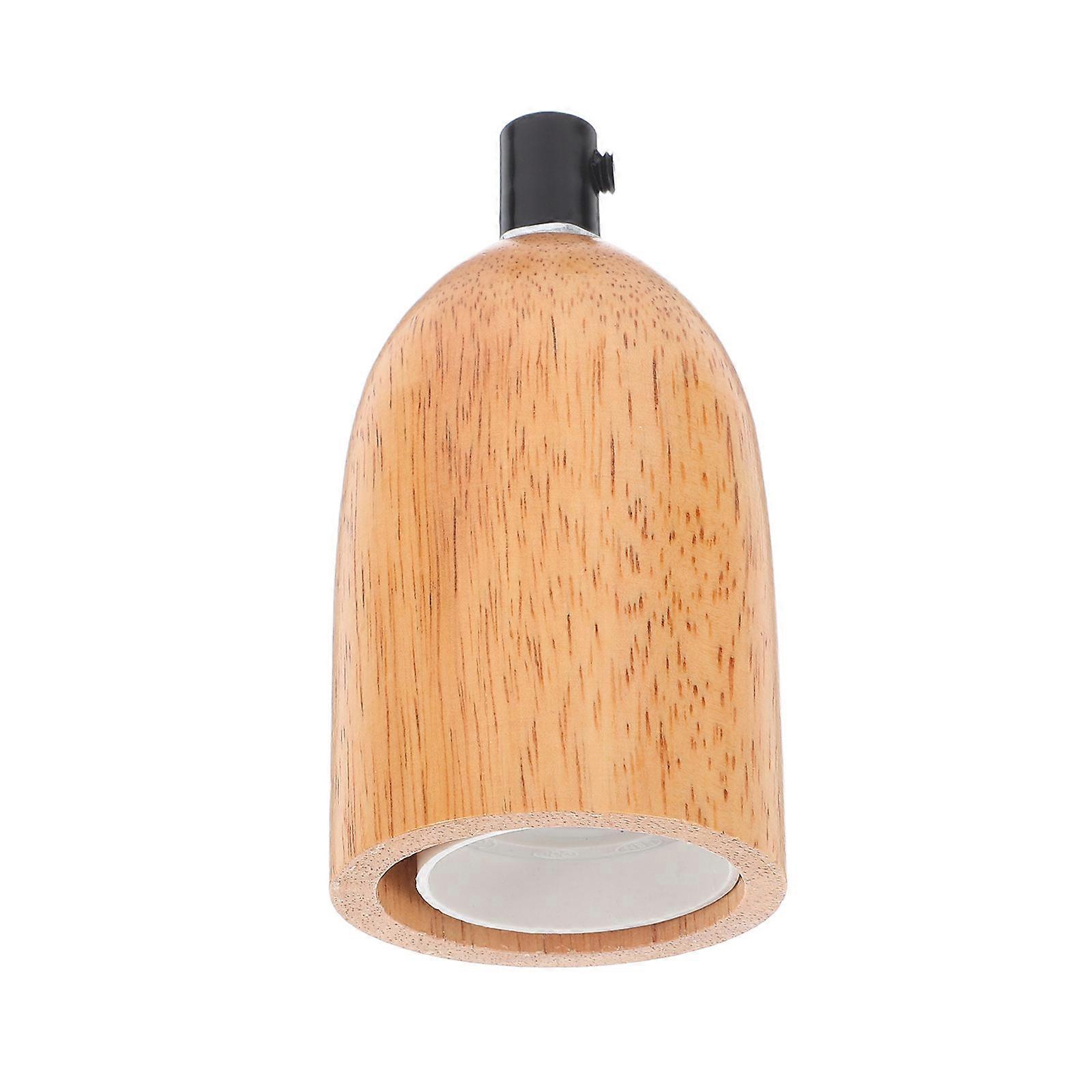 2Pcs Wooden Lamp Holder for Home Use E27 Light Socket Durable Bulb Holder