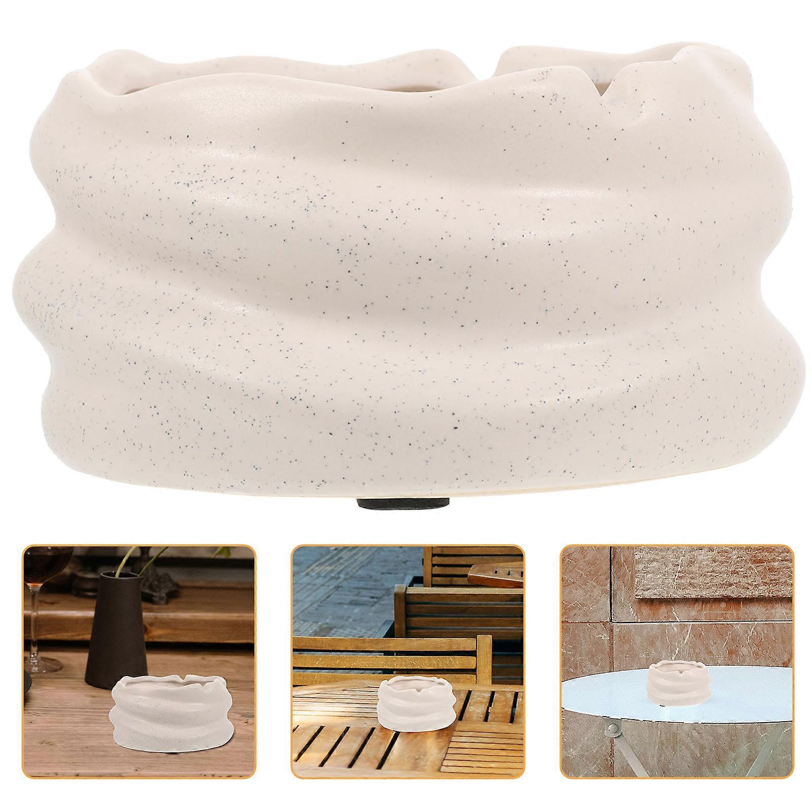Ashtray Tabletop Organization 5.31X2.67In Minimalist Design Home Use 2Pcs