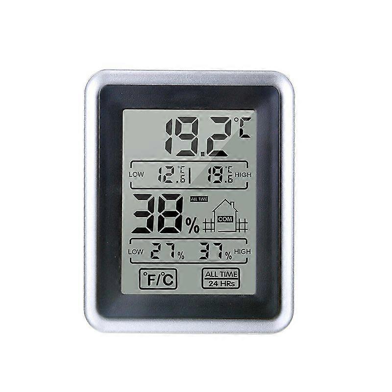 Indoor temperature and humidity meter - high-precision electronic mini-smart, easy to hang or stand - with touch hygrometer
