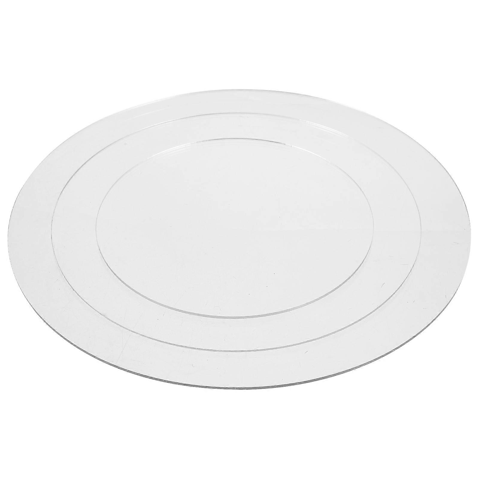 Acrylic Round Cake Disk Cake Base 15X15X0.2CM Suitable For Baking Designed For 6 Pcs