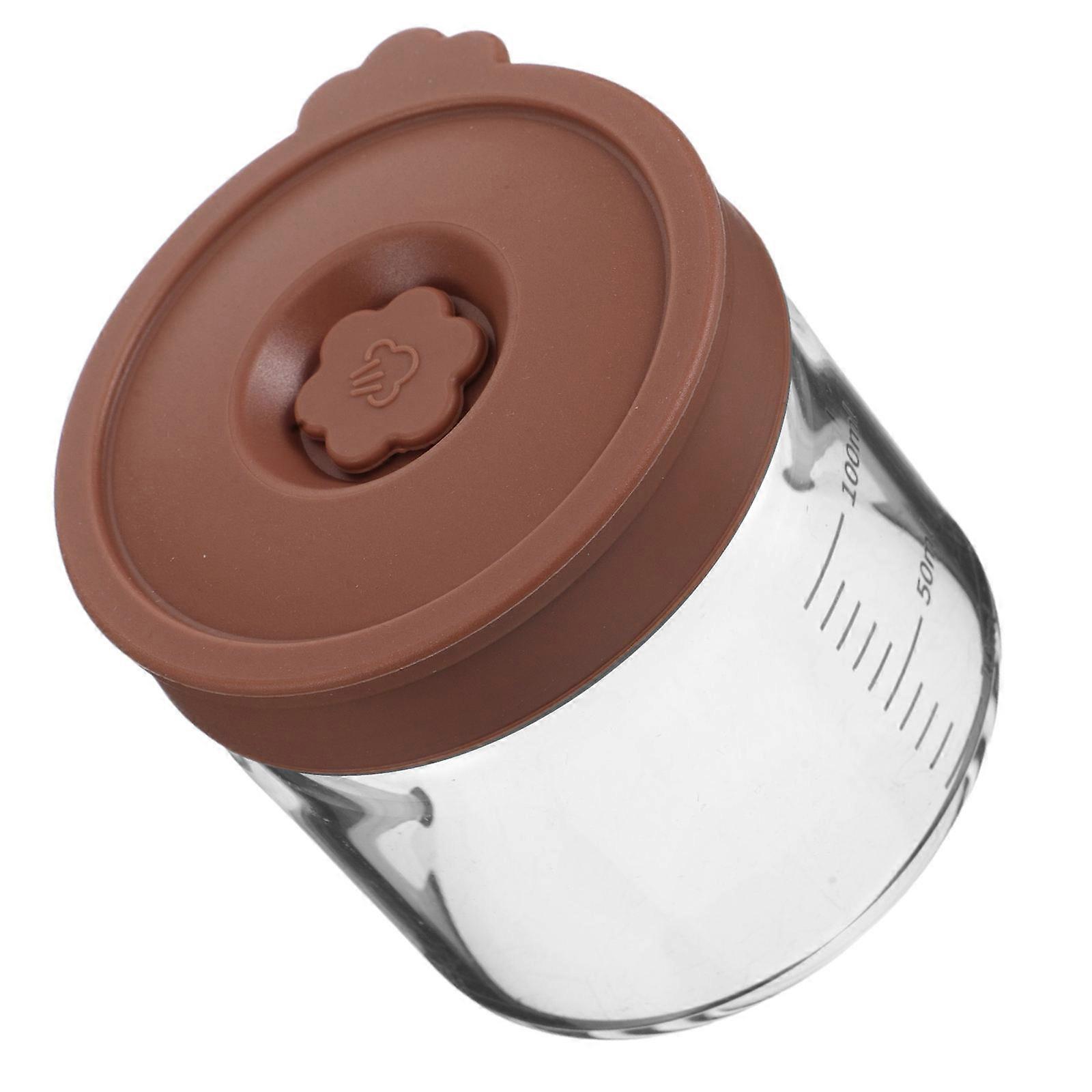 Transparent Glass Storage Jar for Storage Featuring Silicone Seal