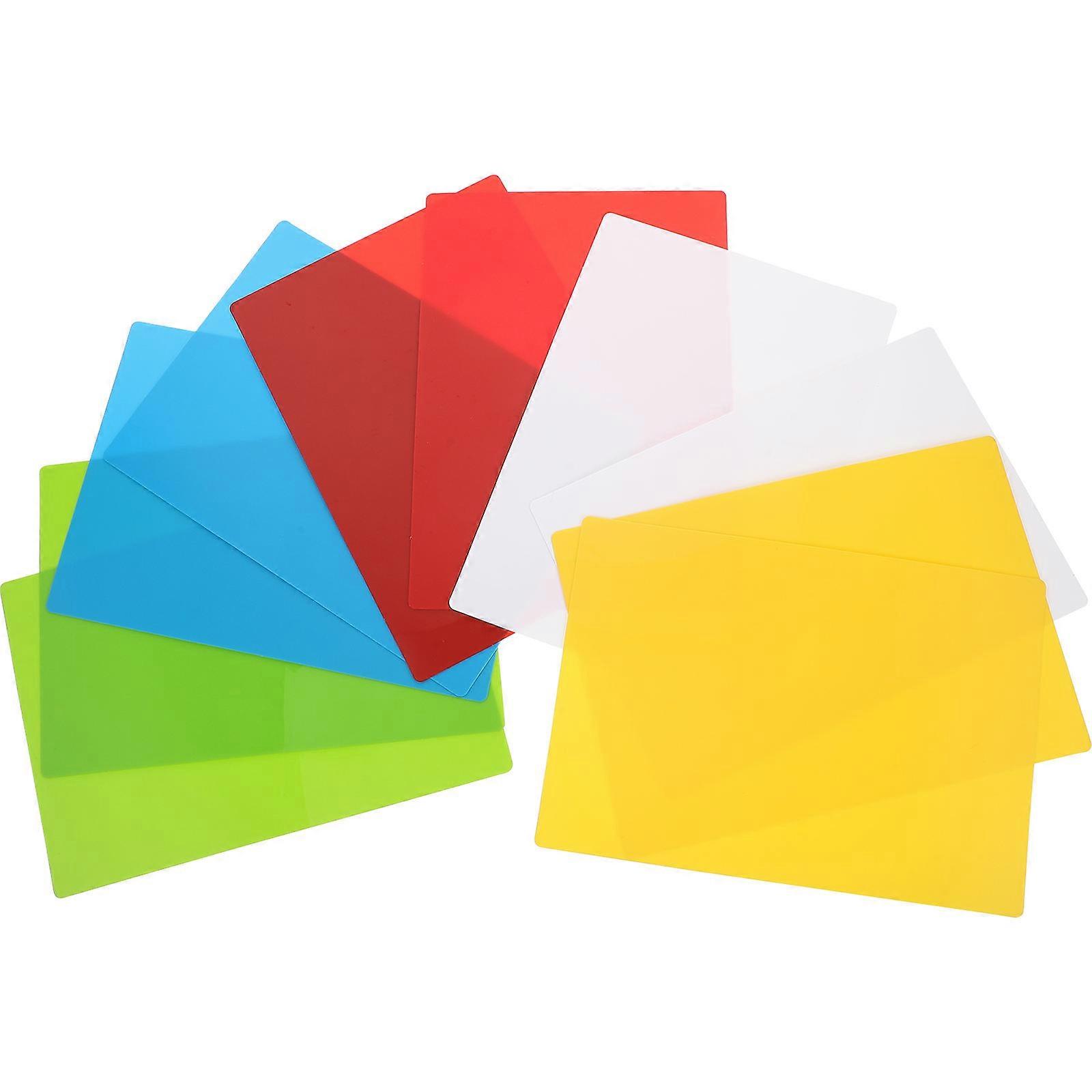 Unlined Index Cards Multicolor Kindergarten Flash Cards Suitable For Working 10Pack