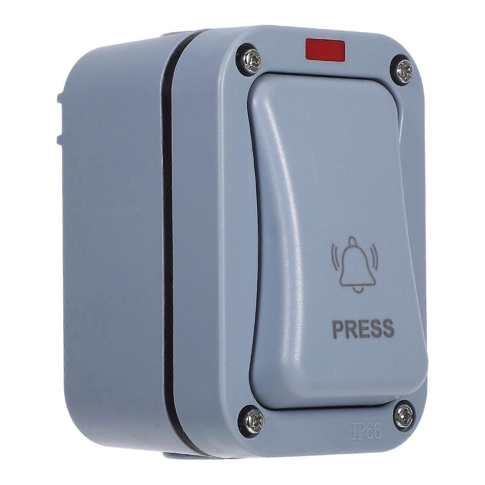 3Pcs Waterproof Doorbell Button with Indicator Light for Outdoor Use