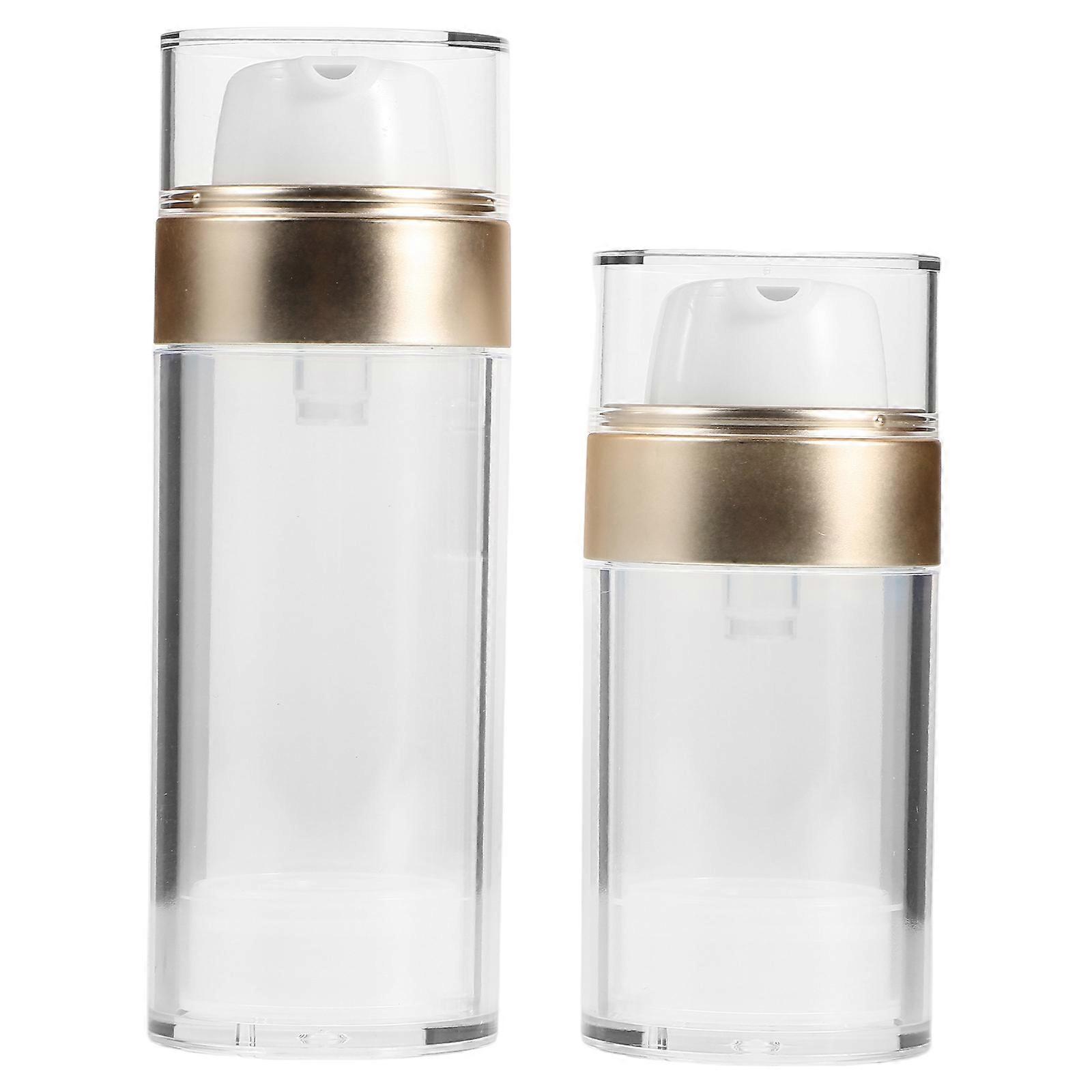 Empty Travel Size Bottles 8Pcs Moisturizer Container Skincare Products 30ML Golden Allowing Easy Monitoring Of Product Level