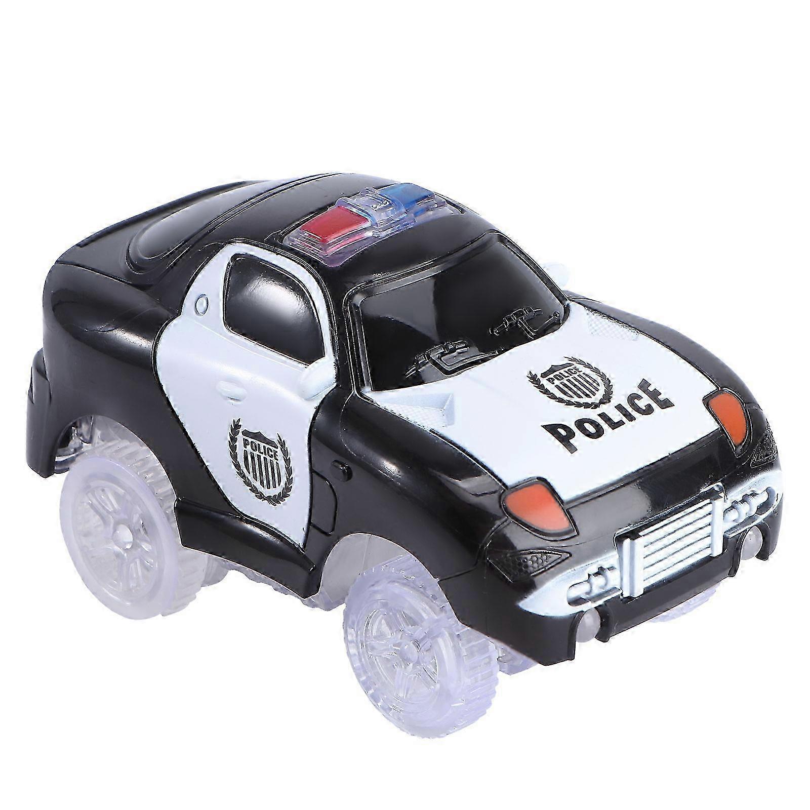 2025 Light Up Car Track Toy Racing Track Accessories Compatible with Most Tracks(Black)