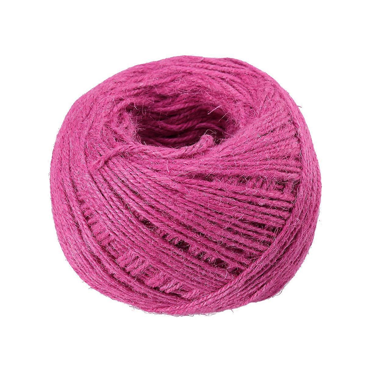Natural Twine String for Decoration Use 3Pcs Jute Cord Rope Rose Red
