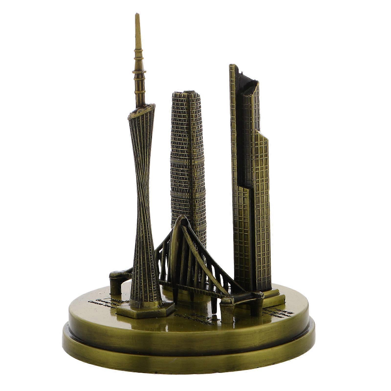 Office Decor Miniature Guangzhou Tower Model for Decoration 4Pcs