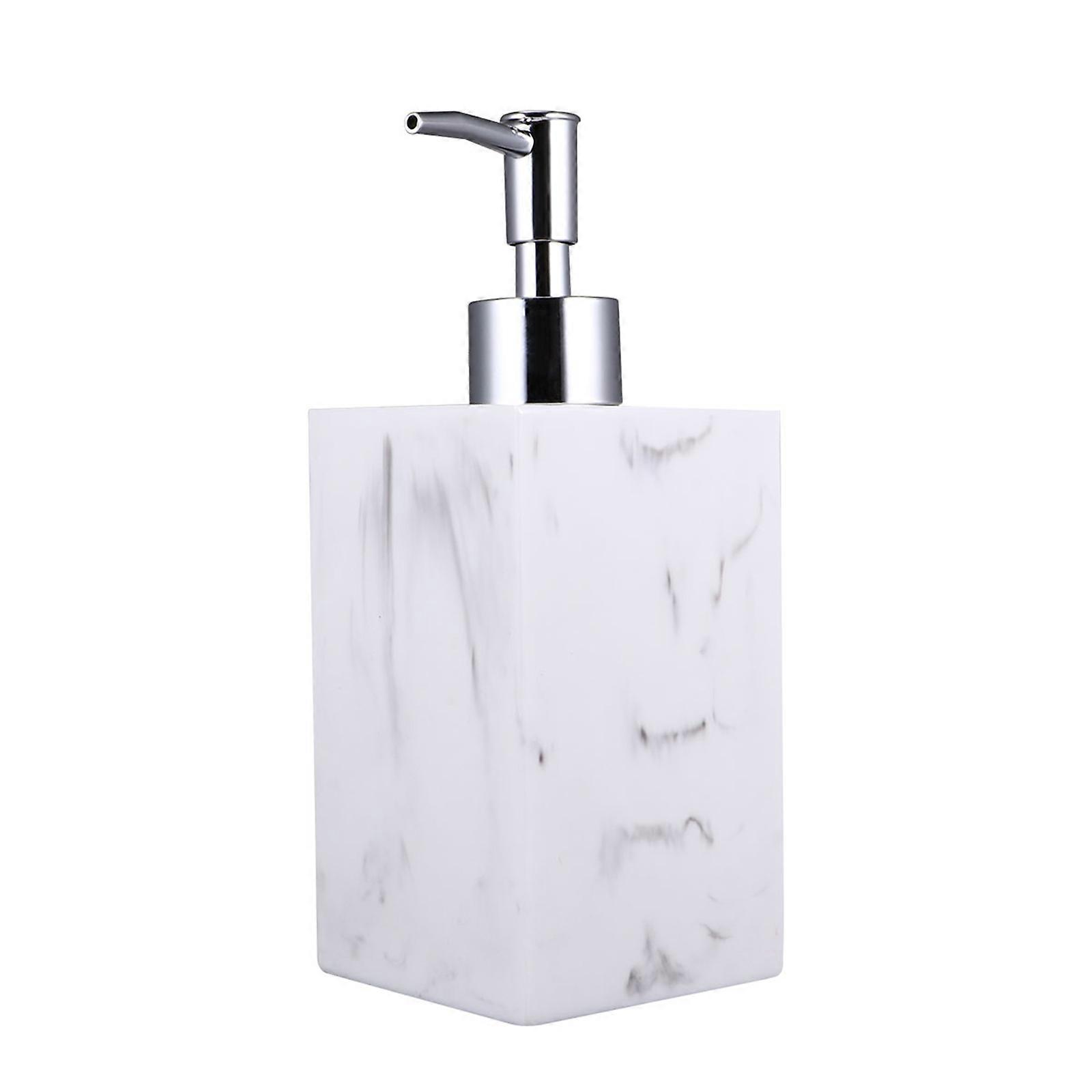 Soap Dispenser Resin Pump Container for 2Sets White Bottles