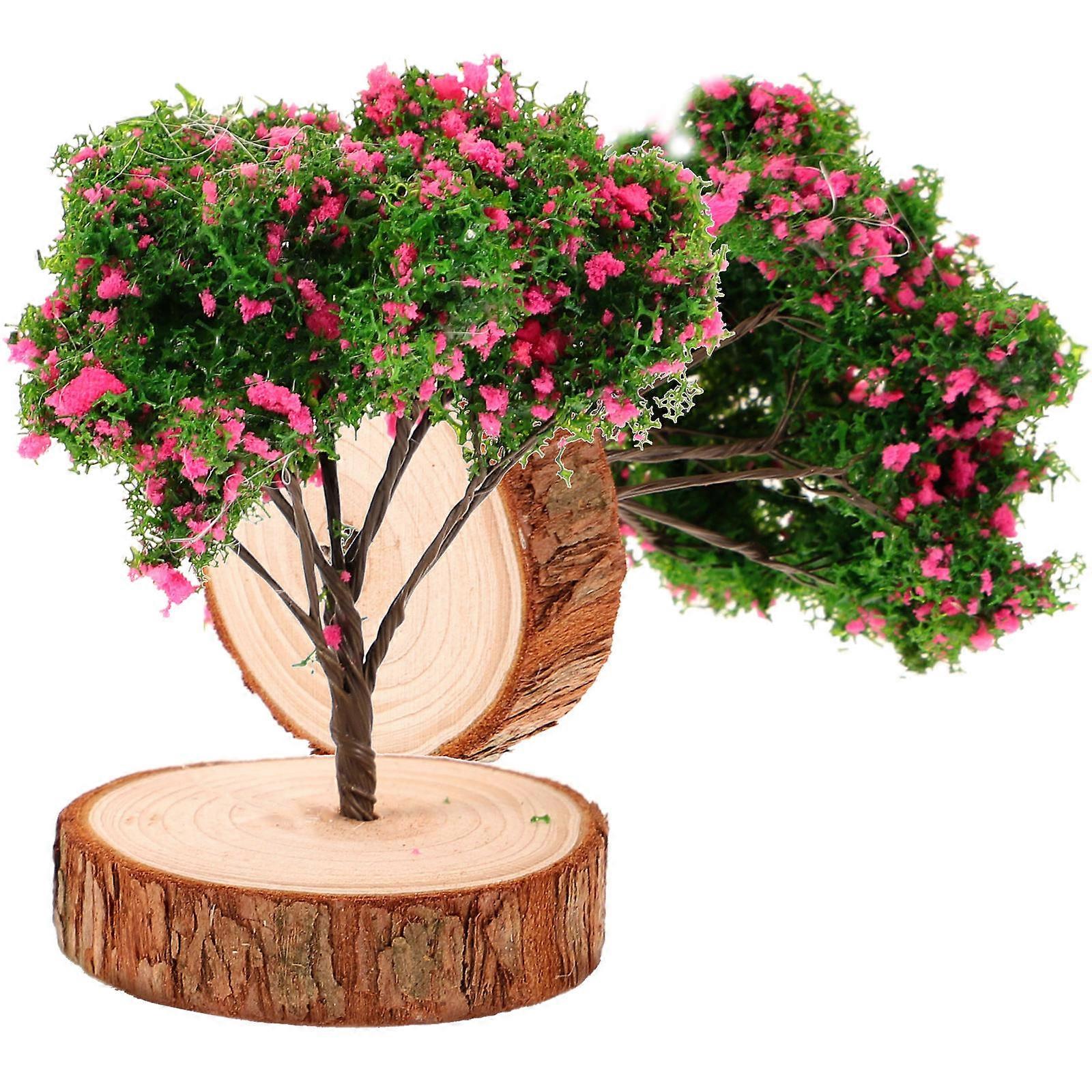 Miniature Trees Simulation Tree Model for Model Scenery 4Pcs