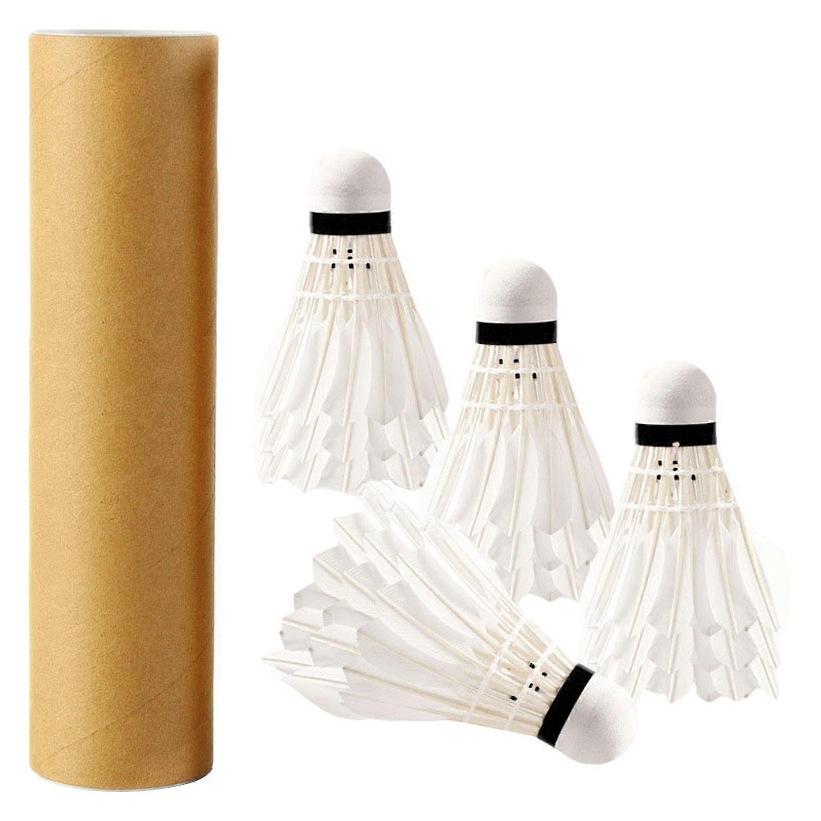 Badminton Shuttlecocks Goose  for Feather Stable 12Pcs for Practice Outdoor Match