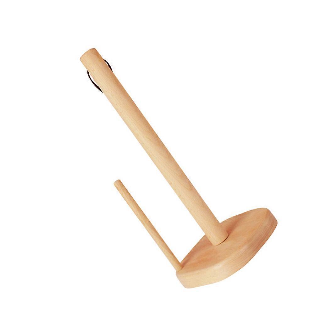 Vertical Roll Paper Rack Wood Tissue Holder for Storage 1Pcs