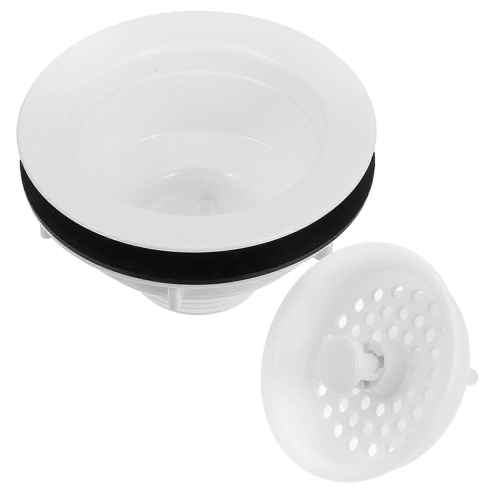 Kitchen Sink Drain Strainer 2Pcs Plastic Basket for Quick Drainage Use