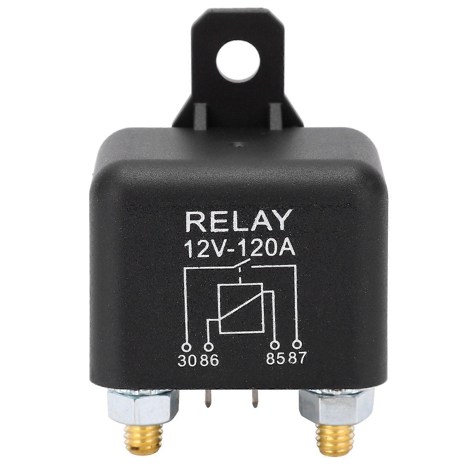 Start Relay 4Pin Normally Open Lightweight Replacement Part for Car 12VDC 120A