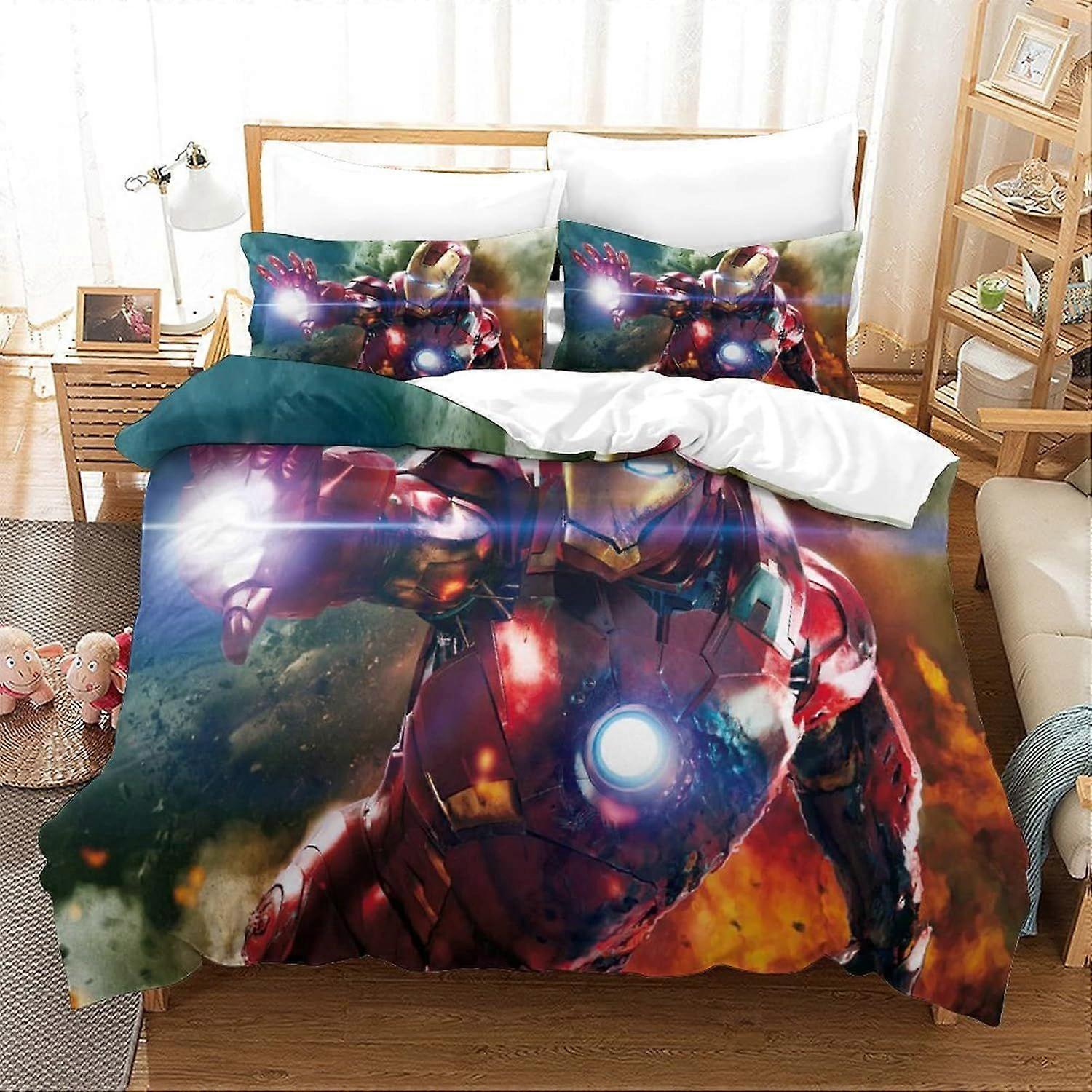 xzz506 Duvet Cover Iron Man Movie Poster Duvet Cover 140X200CM