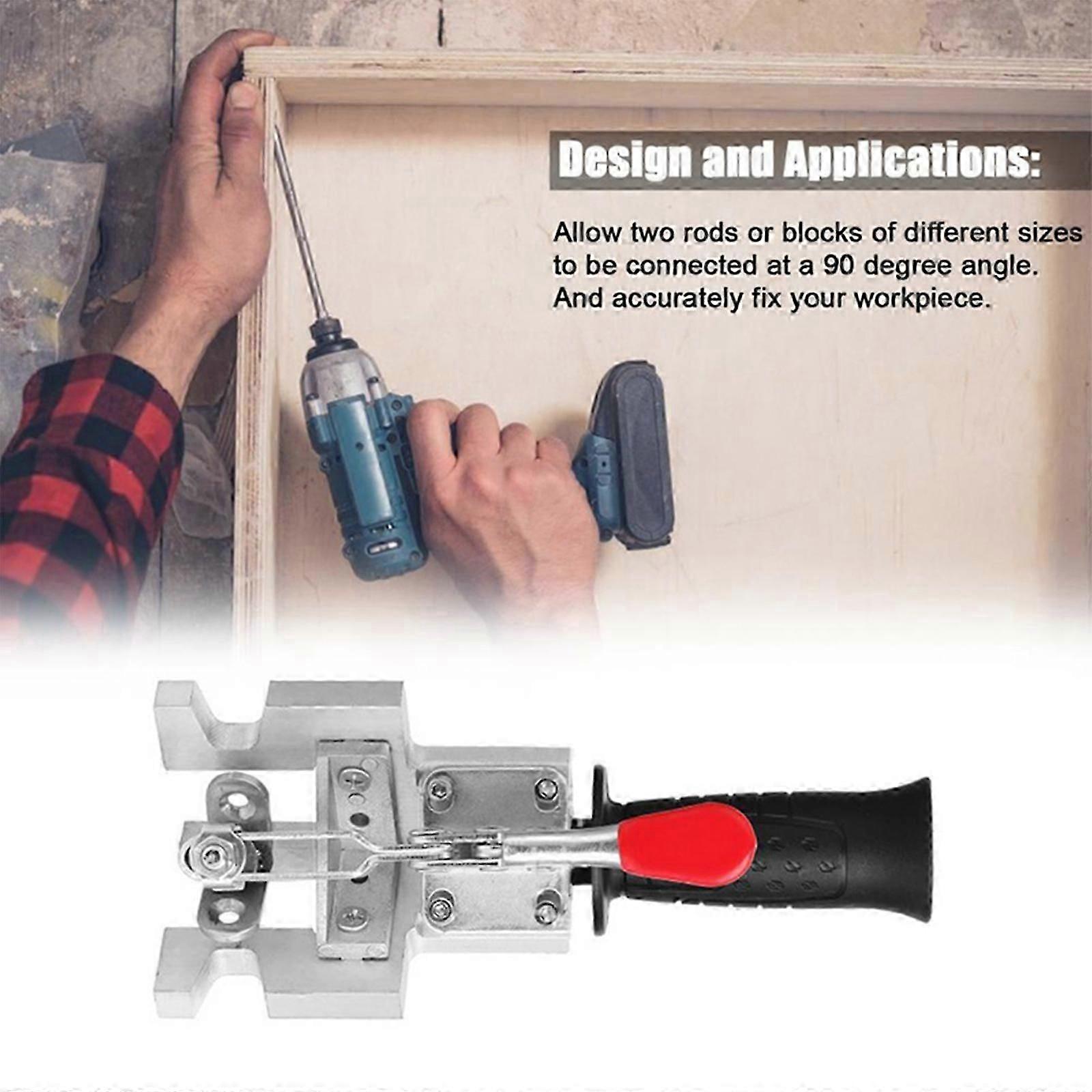 Angle Clamp 90 Degree Fixer Silver Rugged And Durable Carpenter Tools Woodworking Right