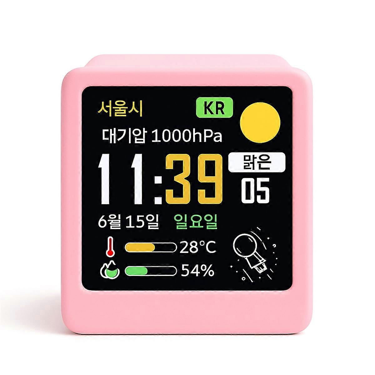 Korean Smart Wifi Weather Station Portable Desktop Display C