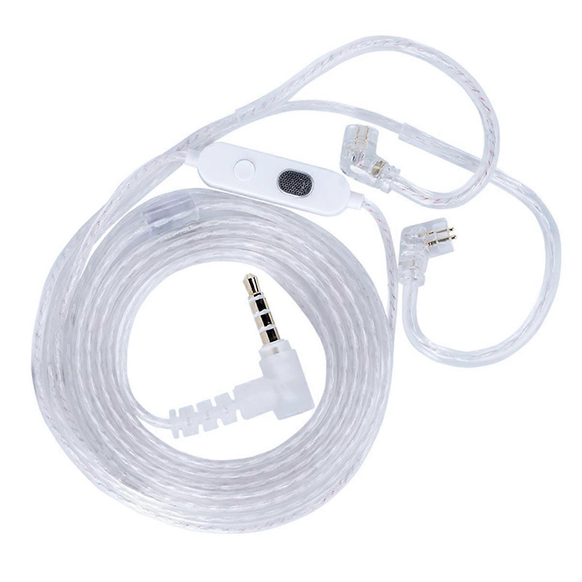  Headphone Cord M2 Dual Mic Silver Plated Cable 3.5MM