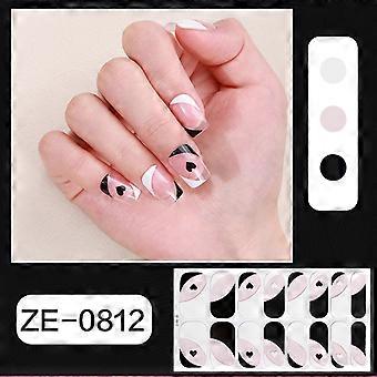 Neue Französisch nagellack film nagel aufkleber frühling und sommer blume heißer verkauf nagel aufkleber nagel aufkleber ZE-0812 bare stück + nagel datei