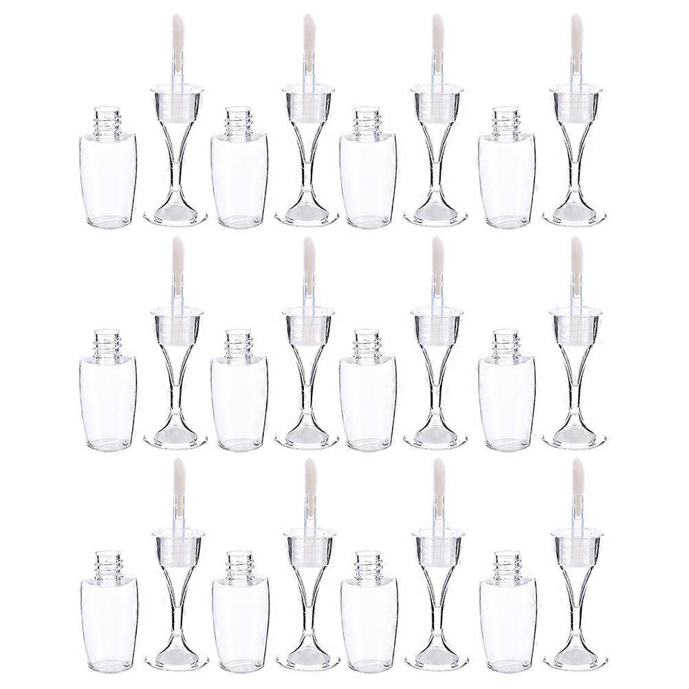 Assorted Color Lip Gloss Tube Glass Shape for Storage 12Pcs Plastic