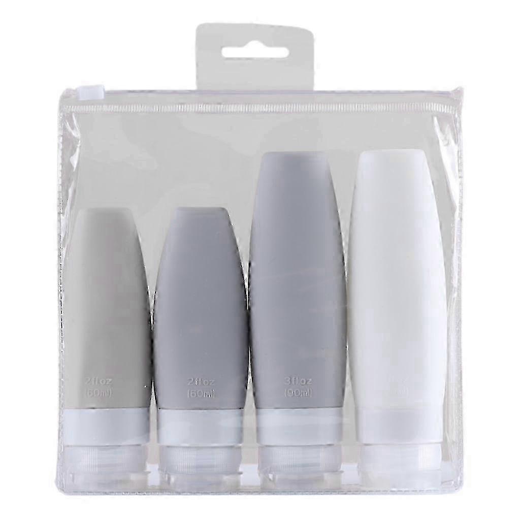 2025 Leak Proof Travel Bottles Set Squeezable Refillable Tube Creative Empty Toiletries Liquid Storage Containers C