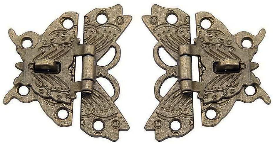 Vintage Box Clasp, 4 Pieces Vintage Hasp Latch Lock, Retro Hasp Latch Lock Clasp, With Screws, Used