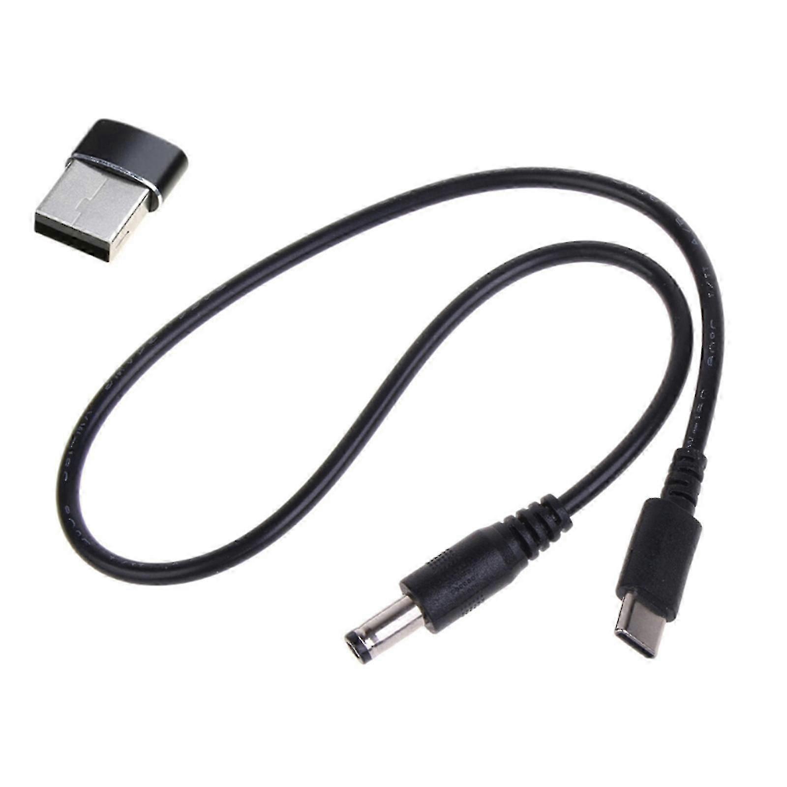 MagicConn USB C to DC5.5x2.1mm Power Cord 5V9V12V3A Input for Electronic Devices High Reliability, Reuses Power Cable