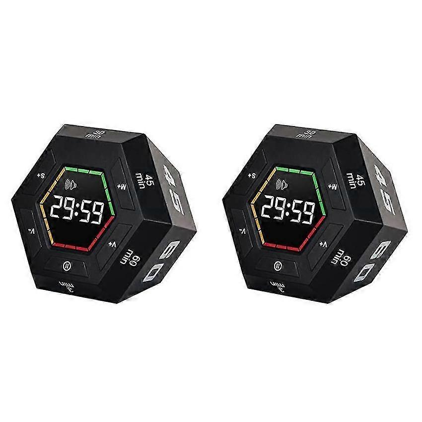 Pomodoro Timer 2X with 3 5 15 30 45 60 Minute Presets Smart Countdown Timer