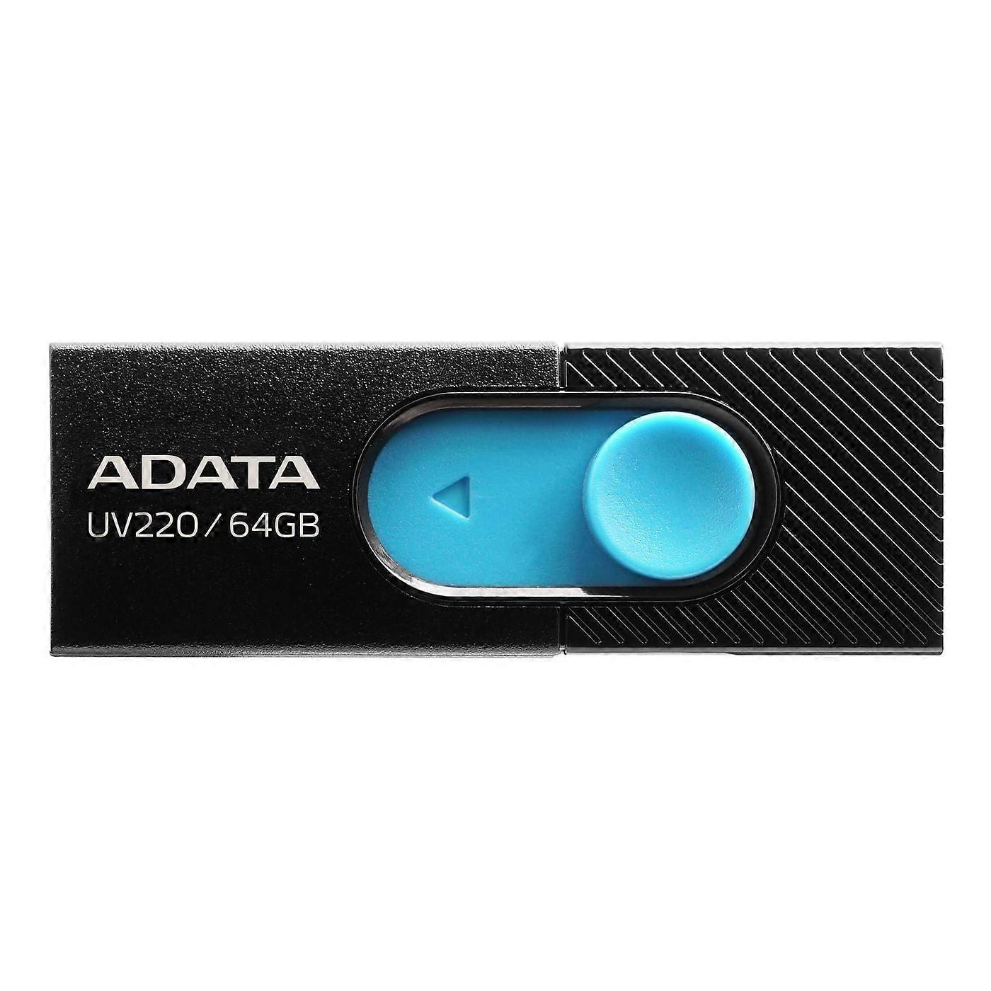 Adata Uv220 Usb Flash Drive 64 Gb Usb Type-a 2.0 Black, Blue