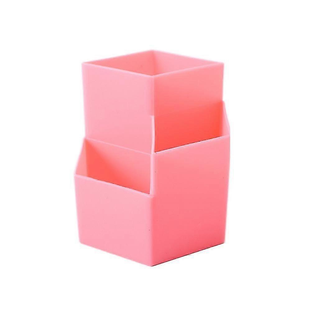 Plastic Storage Box, Nordic Style Three Grids For Office Oblique Insert Storage Box