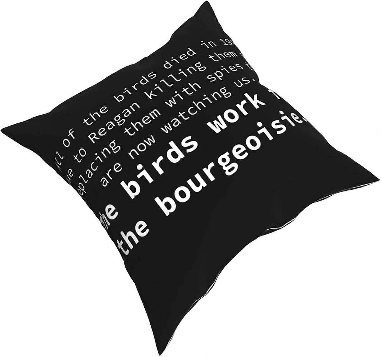 v1329鳥はブルジョアジーのタペストリー枕カバーファッションスクエア枕カバークッションカバー装飾スロー枕カバー18 X 18インチ45 X 45 C