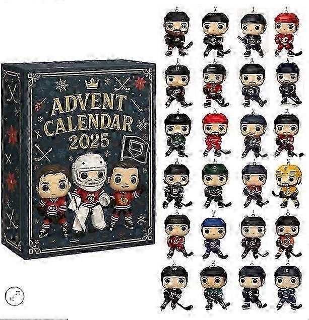 Amerikkalainen NHL-jääkiekkojoukkue adventti lähtölaskenta sokea laatikko joulukuusen koriste akryyliriipus lahja