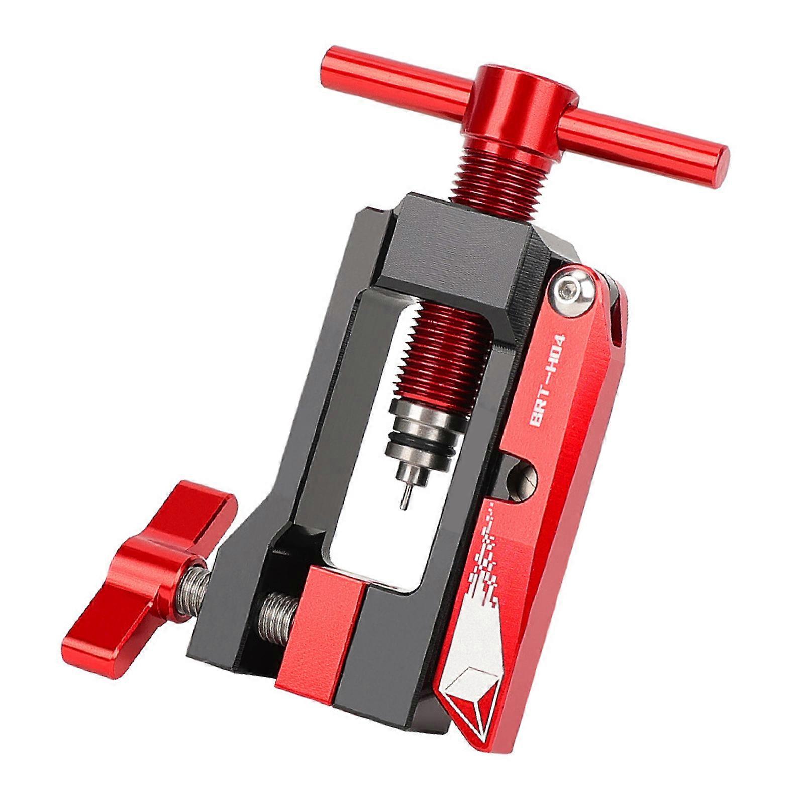 Bicycles Oiling Needle Inserting Tool Hydraulic Disc Brake Hose Inserting Tool with Cutter Needle Driver Insertion Tool  Red
