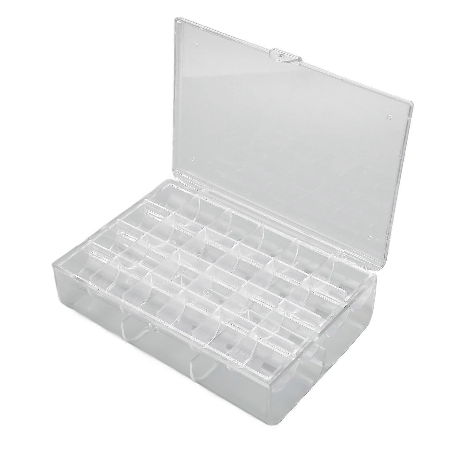 Earring Holder Organizer Transparent Acrylic 30 Grids Portable Stackable Earring Organizer Box L