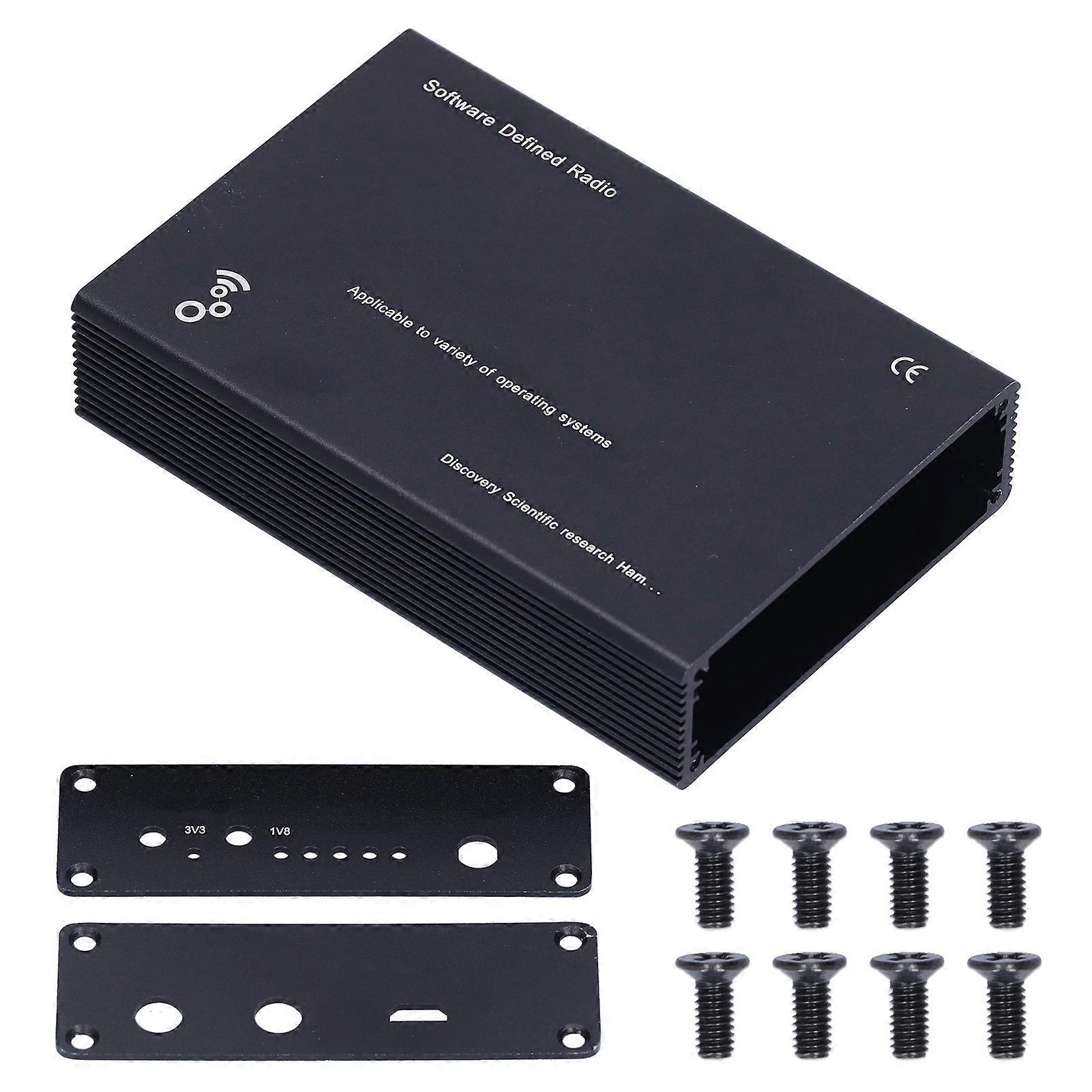 3Pcs Portapack Case Shell Cover Aluminum Alloy Black Unassembled Project Box with 8Pcs Screw