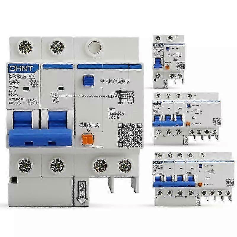 DZ47LE RCBO Breaker for CHINT Residual Current Protection