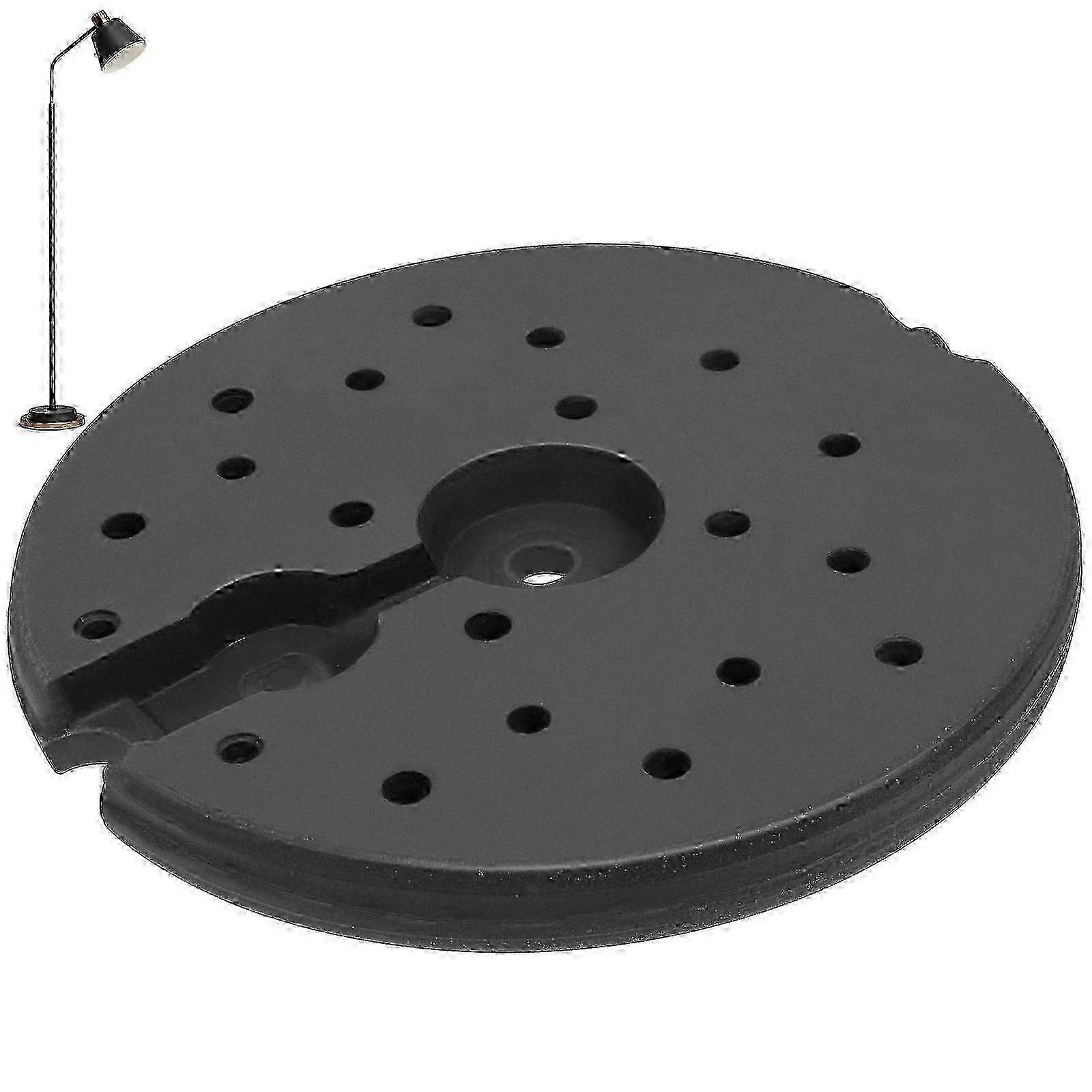 2025 Lamp Parts Floor Lamp Base Weight Home Use Black 23.30X23.30X2.20CM Stable Support 1Pack