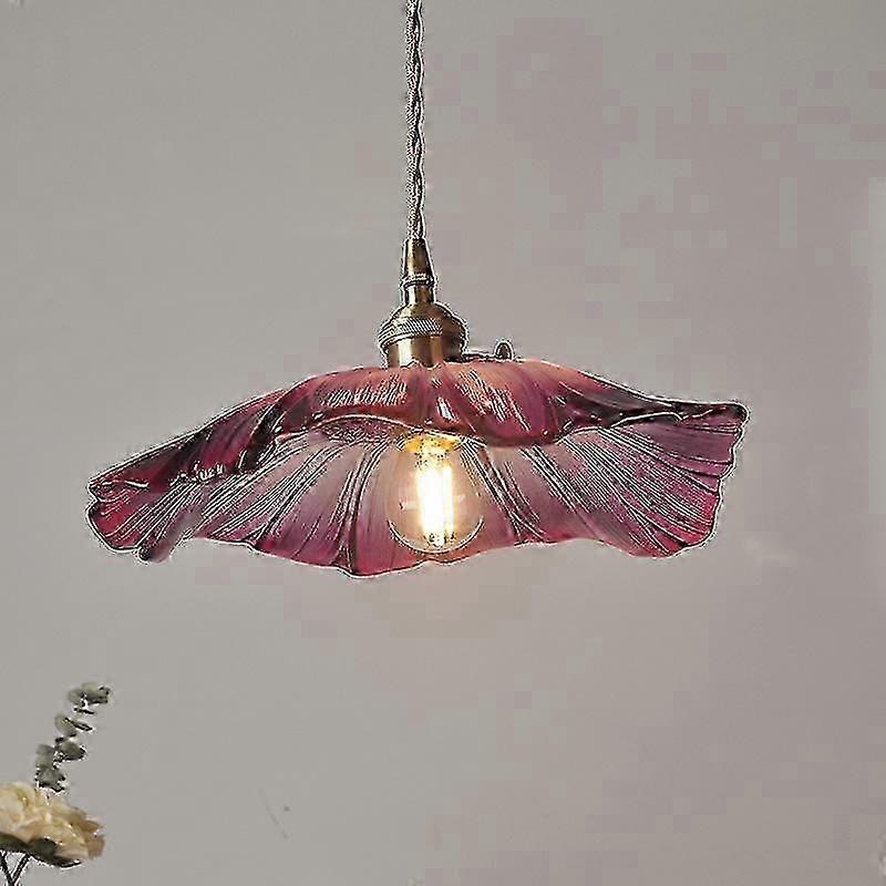 גופי תאורה תלויים מודרניים, פרחוניים מזכוכית, תאורת קישוט לבית, סלון, חדר שינה, גוף תאורה פנימי עם