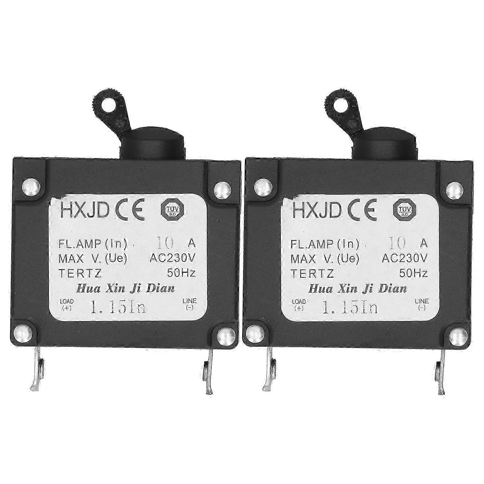 2PCS Power Switch Circuit Breaker Leakage Protector Fit for 168F 170F Gasoline Generator 2KW3KW