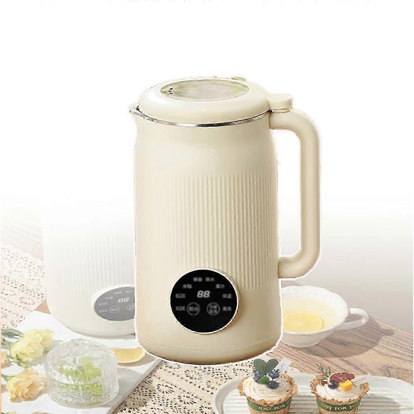 Machine à lait de soja Nut Milk Maker 1L / 34oz 12Hour Timer 6Hour Keep Warm Silent 8Minute Clean OneButton Start Beige