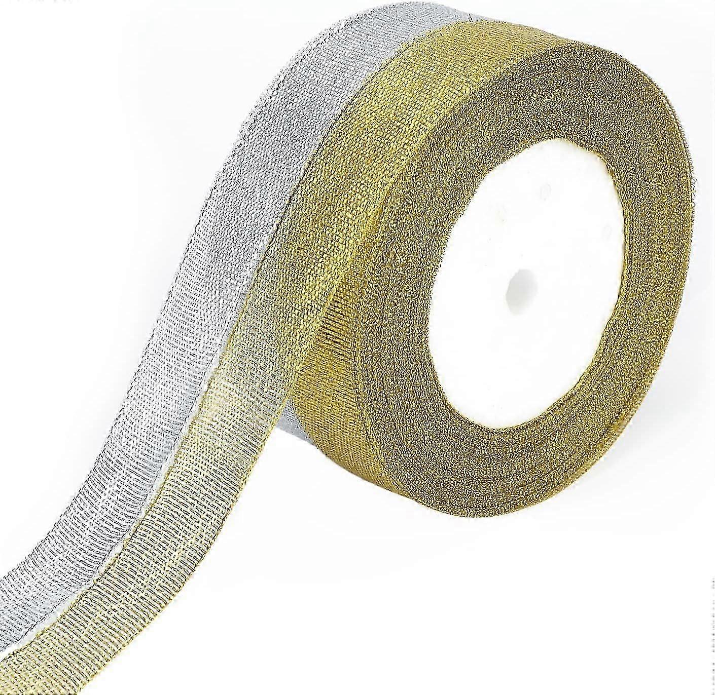 欧根纱丝带礼品包装丝带金银丝带适用于礼品盒婚礼