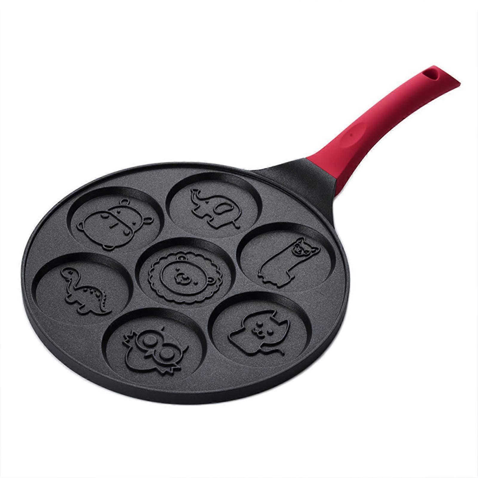 Pancake Maker, 7Cup Nonstick Pancake Griddle Pan With 7 Animal Shapes, 10Inch Diameter, 12Inch Height