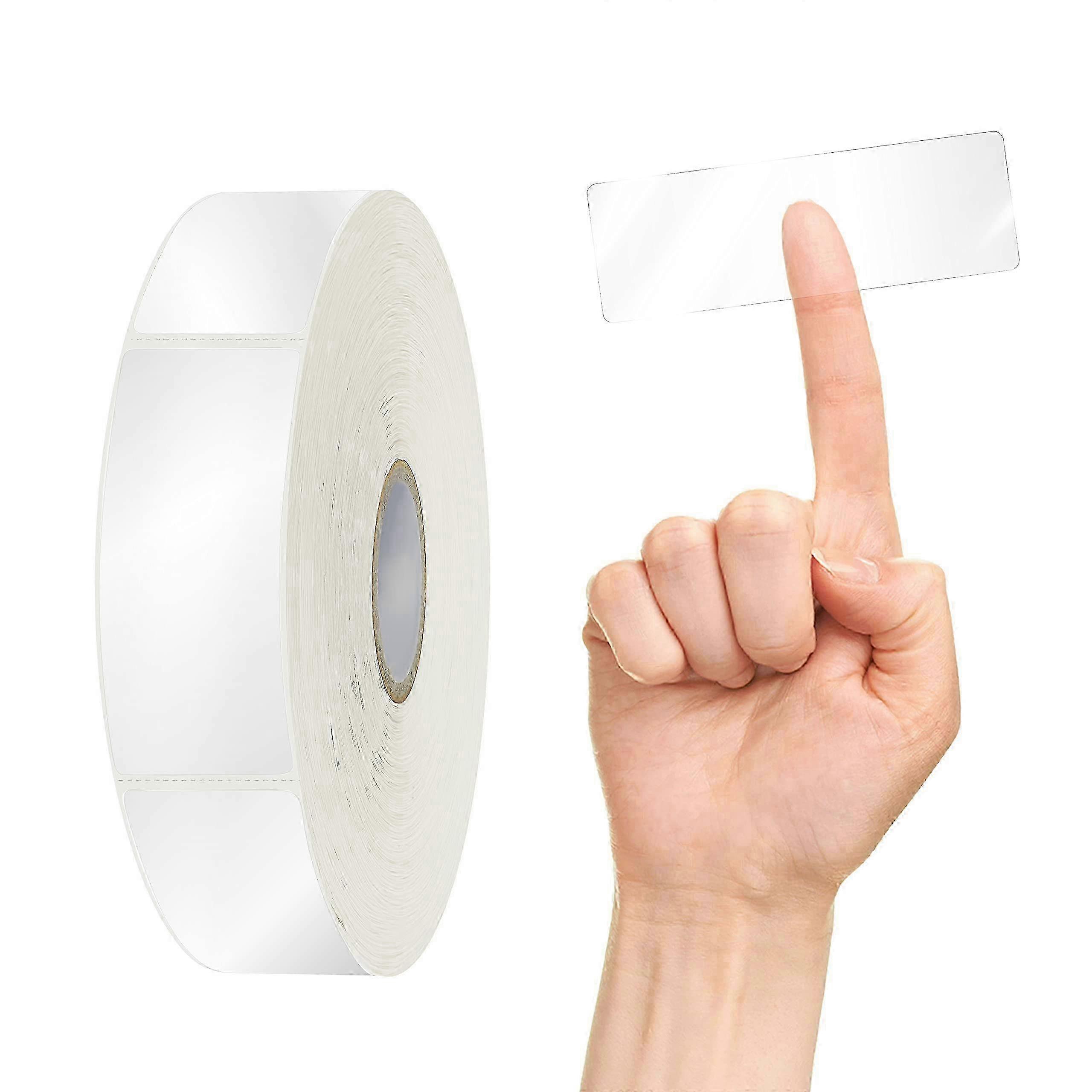 500 PCS Transparent Clear Label Protectors for Protecting Package Envelope Mail Barcodes Numbers and Labels 3.5x1.2 Inch 2025