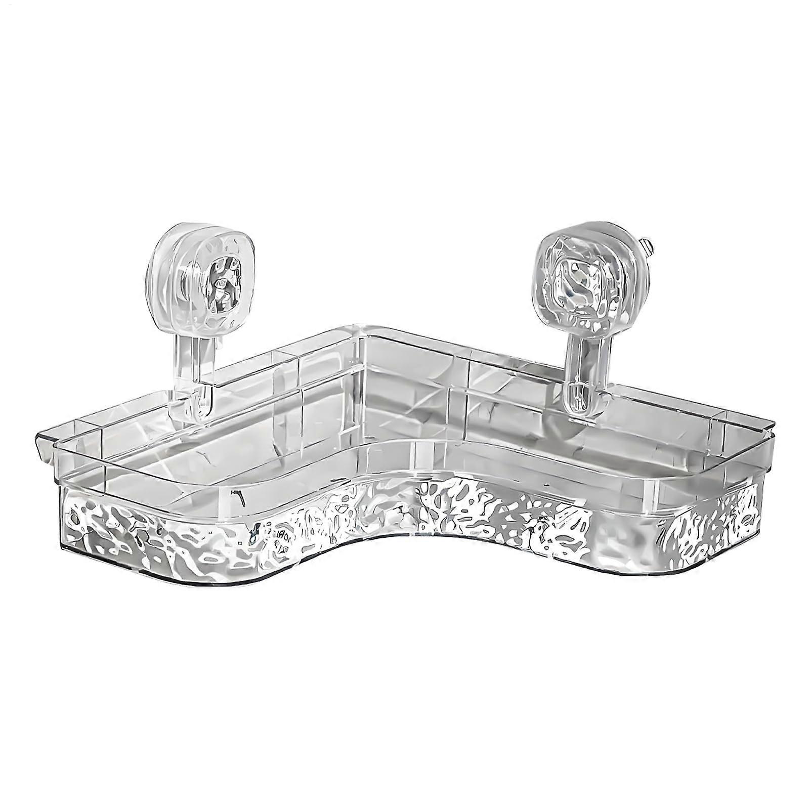 Corner Shower Organizer Suction Cup Storage Rustproof HeavyDuty Multifunctional Modern Tray For Dorm Bathroom