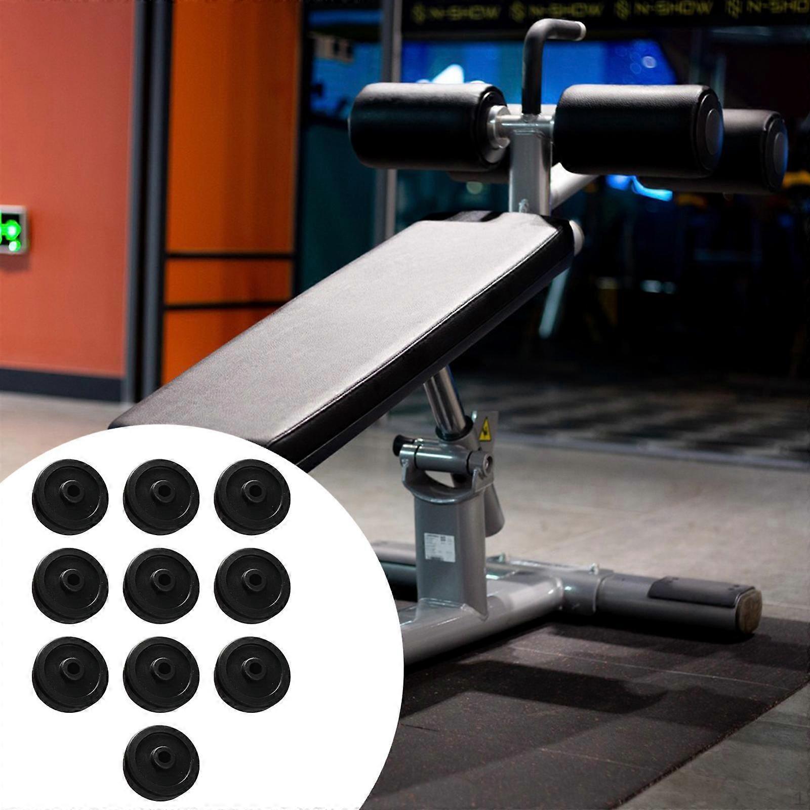 10 Pieces Nylon Mobility Wheels Kit Components Replace Parts Accessory Replacement for Treadmills