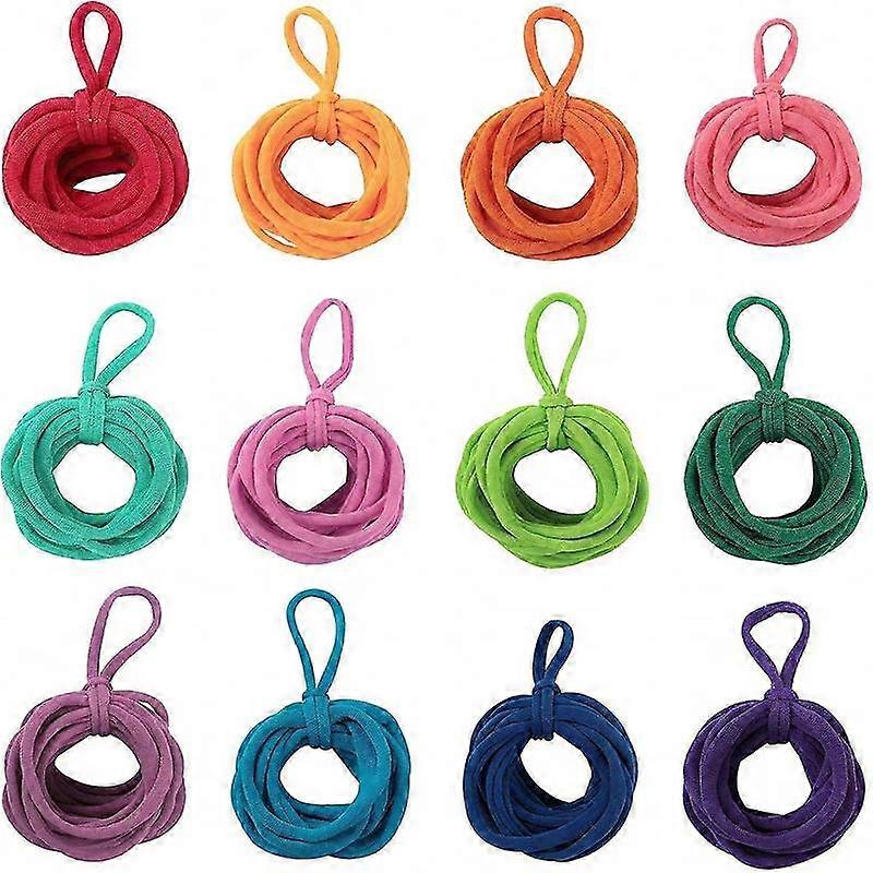 12 Colors Weaving Loom Refill Loops, Colorful Elastic Craft Loops for Potholder Making, Weaving Loom Craft Bands for Kids Adults DIY Projects, 192 PCS